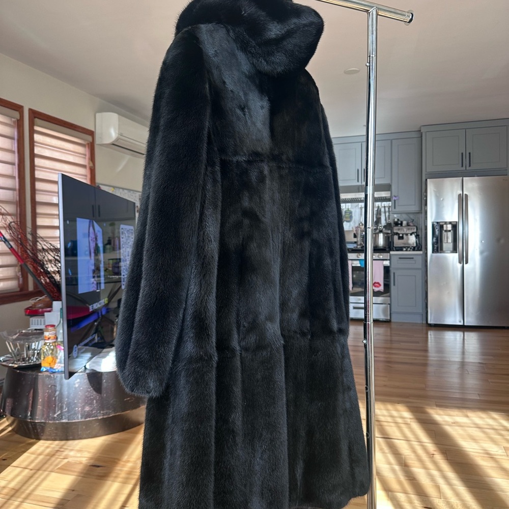 Luxurious Black Fur Coat